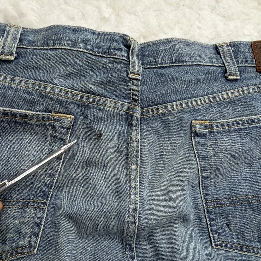 Polo Ralph‎ Lauren Men's Vintage Jeans 40 40x31 Straight Fit Baggy Denim 90's
